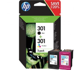 HP 301 Cartucho Tinta Pack...